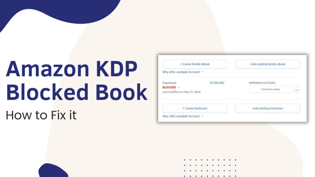 Amazon KDP Blocked Book