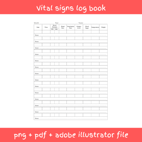 Vital Signs Logbook