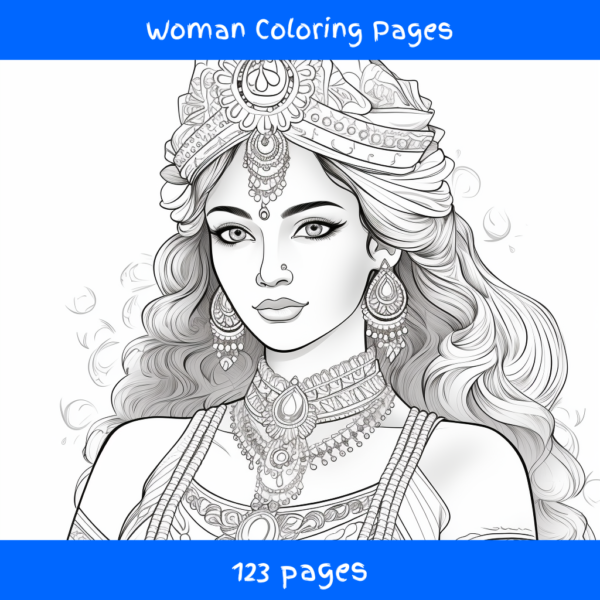 123 Woman Coloring Pages